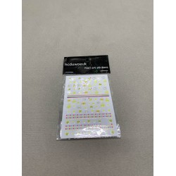hcduwoeuk Smilies Nail Art Stickers – Fun and Colorful Designs for DIY Nail Decorations