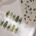 hcduwoeuk Green Butterflies Nail Art Stickers – Elegant and Vibrant Butterfly Designs for Nail Art